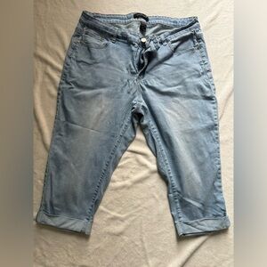 Ashley Stewart light blue Jean capris